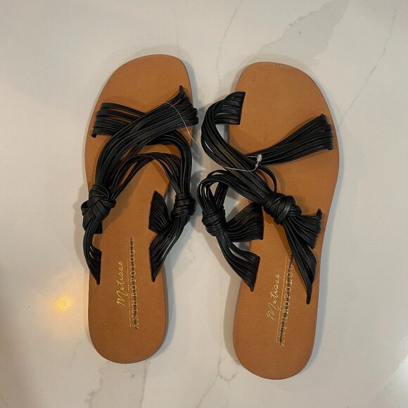 Anthropologie Matisse New Mystic Sandals in Black Leather Size 9 - Picture 4 of 6